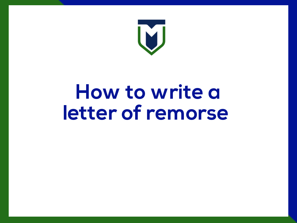 Letter of Remorse tile